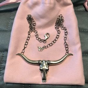 Sterling Silver Longhorn Necklace